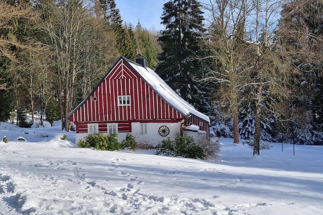 Enjoyharrachov - Atraktivni Slunne Studio Certovka V Centru Harrachova S Garazovym Parkovanim, Wifi-Wlan, Sat, Herni Konzoli, Netflix Zdarma A Nejkrasnejsim Vyhledem Na Certovu Horu S Arealem Skokanskych Mustku A Sjezdovku Apartment Luaran gambar